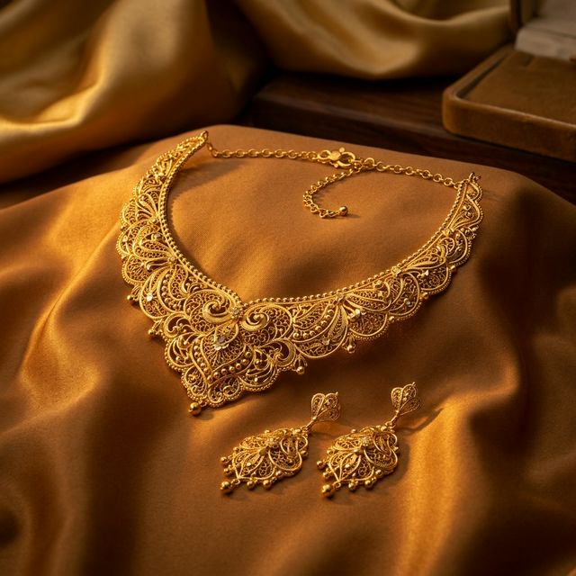 Bridal Jewellery Set Gold