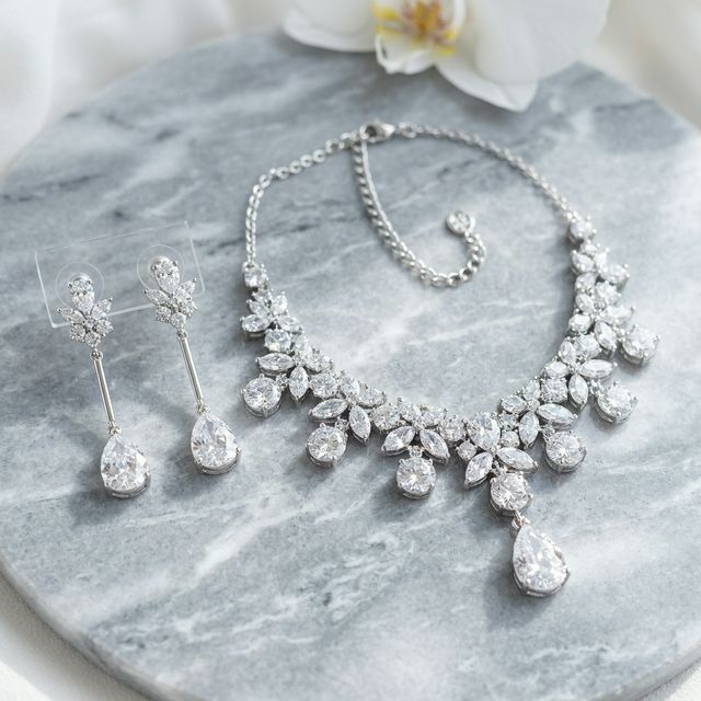 Bridal Jewellery Set Silver
