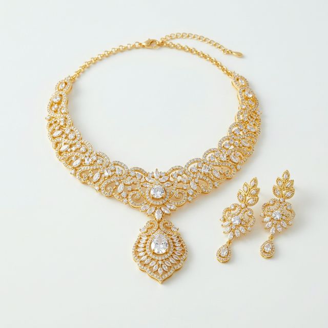 Royal Gold Crystal Set